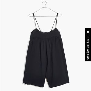 Madewell Embroidered Lightestspun Tie Back Romper Cover Up
